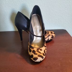 Leopard Rockport stiletto heels